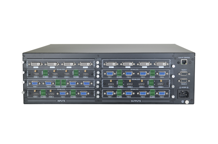 BERKATU柏卡圖 16X16混合插卡音視頻處理器背面 BERKATU柏卡圖 16X16混合插卡音視頻處理器背面