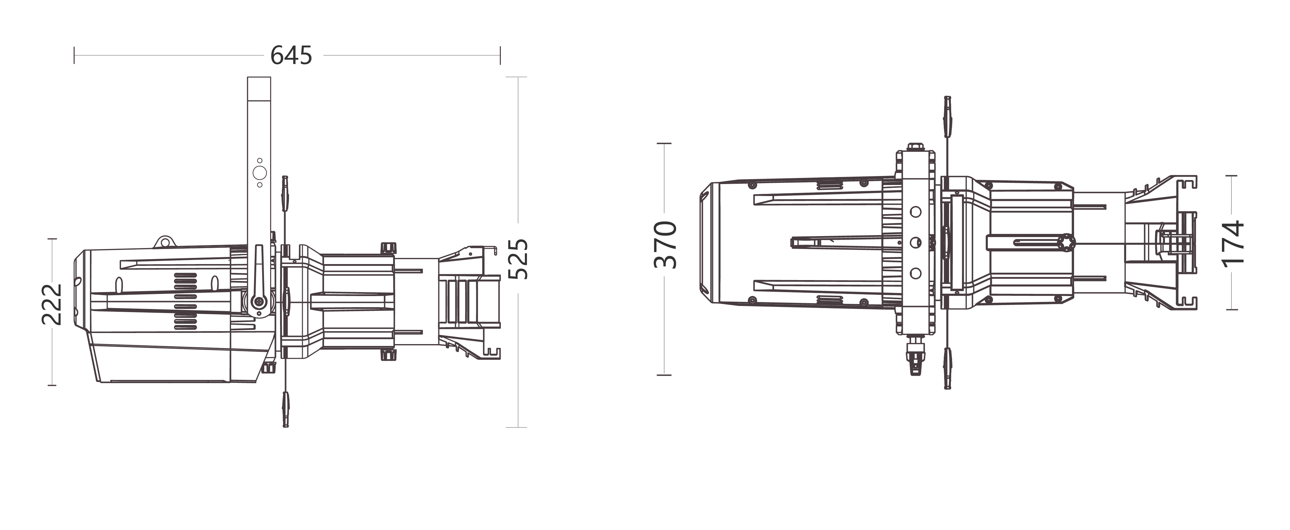 LED成像燈尺寸圖