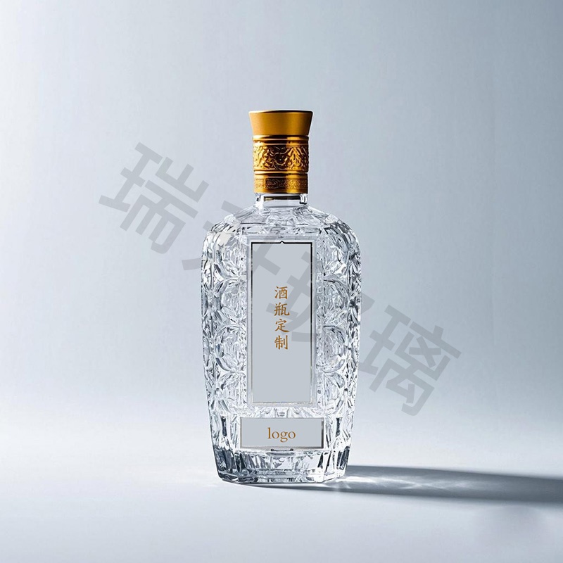 晶白酒瓶-016  